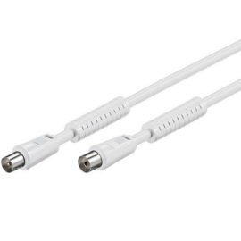 coax kabel double shilded wit