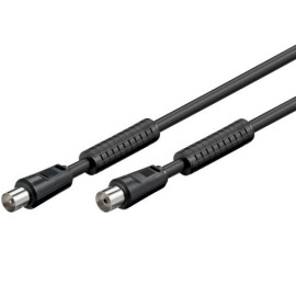 coax kabel double shilded zwart