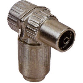 coax plug female metaal