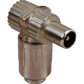 coax plug male metaal