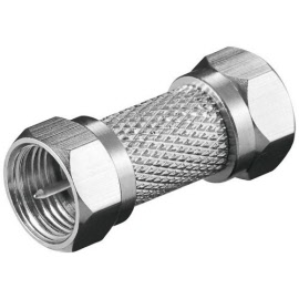 f connector male naar male adapter
